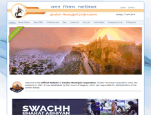 Tablet Screenshot of gwaliormunicipalcorporation.org